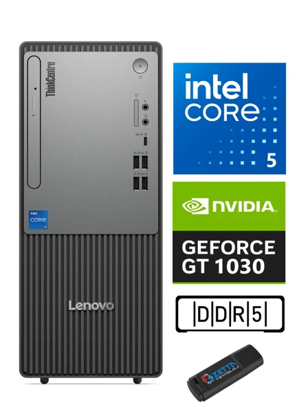 Lenovo Thinkcentre Neo 50T Gen 5 Intel Core I5 13400 48GB Ddr5 512GB SSD 4GB/GT1030 WİN11H Masaüstü Blgisayar NEO12UB000ETRGH17+ZETTAUSBBELLEK ürün görseli 1