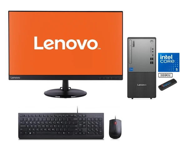 Lenovo Thinkcentre Neo 50T Gen 5 Intel Core I5 13400 8gb Ddr5 512GB SSD 23.8mon WİN11PRO Masaüstü Blgisayar NEO12UB000ETRMW02+ZETTAUSBBELLEK