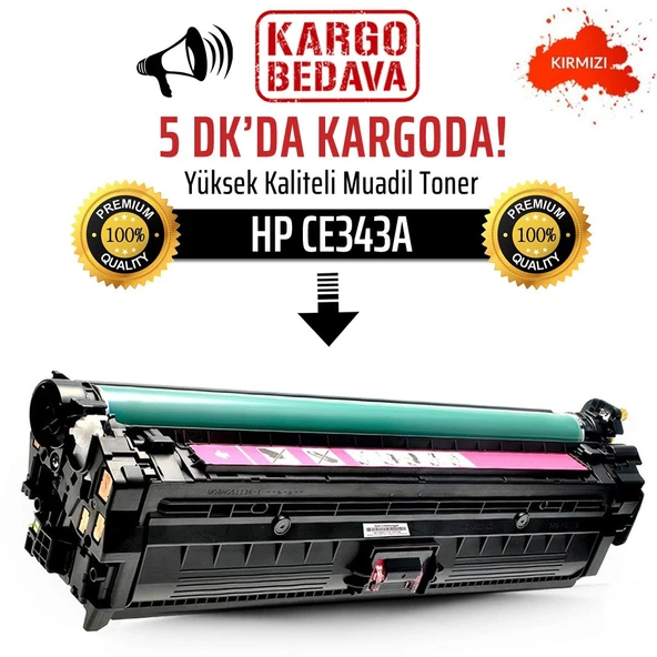 HP CE343A Kırmızı Muadil Toner /NP/651A/M775/M775f/M775z