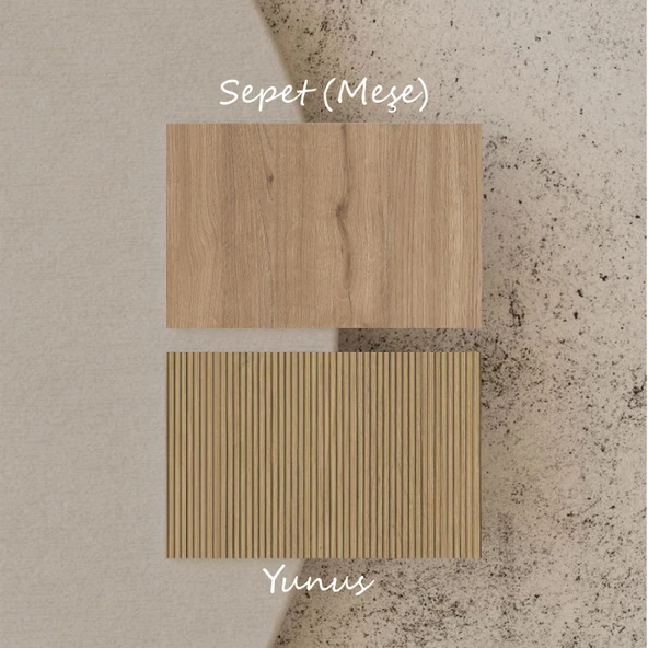 6014 GARDA MDF PROFİL AYAKLI 2 ÇEKMECELİ AYNALI DRESUAR SEPET YUNUS - 8