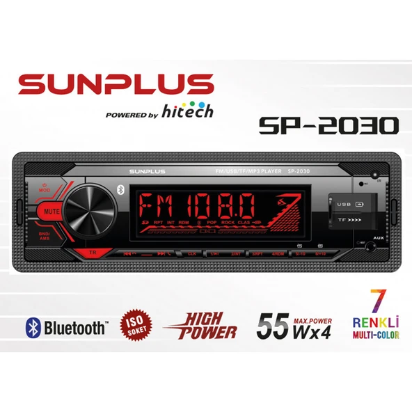 SUNPLUS SP-2030 OTO TEYP