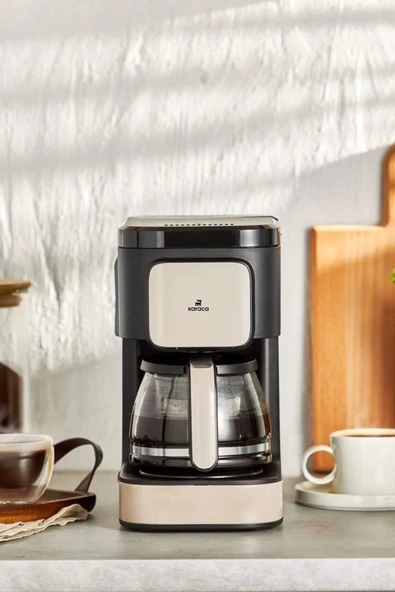 Karaca Just Coffee Aroma 2 In 1 Filtre Kahve Ve Çay Demleme Makinesi Bej 650 Watt