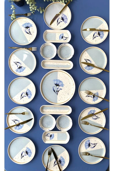 QUEEN  Model 12 Kişilik 21 Parça Kahvaltı Takımı - Resim 2