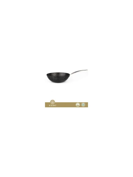 Esse Silver Granite Wok Tava 28 cm