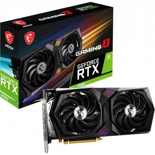 MSI VGA GeForce RTX 3060 Gaming X (OC) 12GB 192Bit GDDR6 PCI-Express x16 Ekran Kartı (RTX3060)