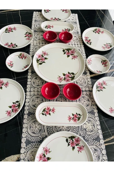 QUEEN  Snowdrop 6 Kişilik 15 Parça Kahvaltı Takımı - 3