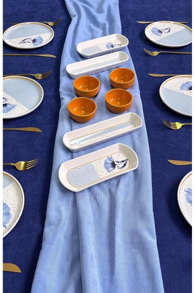 QUEEN  Gelincik Model 6 kişilik 14 Parça Kahvaltı Takımı - 2