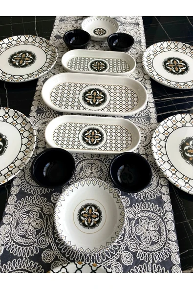 QUEEN  Liva Model 6 Kişilik 15 Parça Kahvaltı Takımı - 2