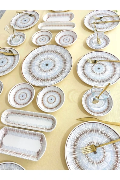 QUEEN  Blue Eyes 6 Kişilik 21 Parça Kahvaltı Takımı - 2