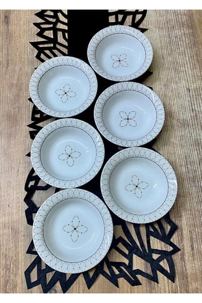 QUEEN  Gold Elips Model 6 Adet Çorba Kasesi - 2