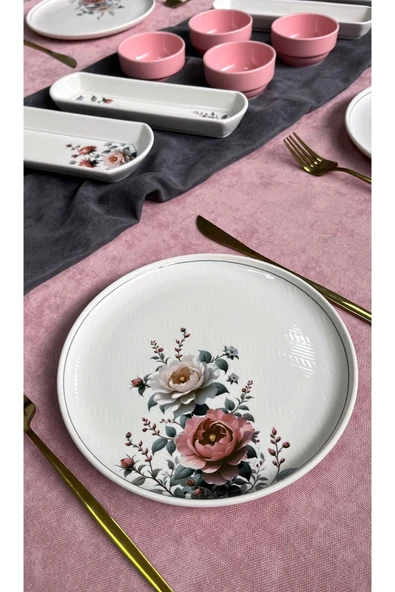 QUEEN  Hasbahçe Model 6 Kişilik 14 Parça Kahvaltı Takımı - 4