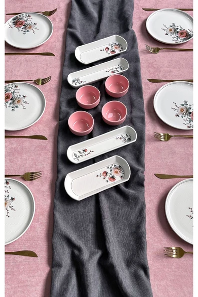 QUEEN  Hasbahçe Model 6 Kişilik 14 Parça Kahvaltı Takımı - 3