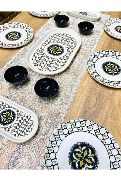 QUEEN  Liva 6 Kişilik 13 Parça Kahvaltı Takımı - Resim 2