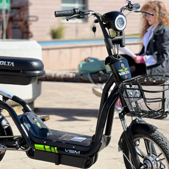 VOLTA VSM ELKTRKLİ MOTORLU BİSİKLET MAT SİYAH - 8