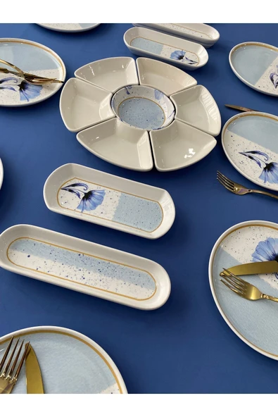 QUEEN  Poppy Model 8 Kişilik 19 Parça Kahvaltı Takımı - Resim 2