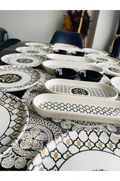 QUEEN  Liva Model 12 Kişilik 22 Parça Kahvaltı Takımı - 3