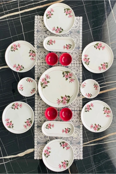 QUEEN  Snowdrop 6 Kişilik 15 Parça Kahvaltı Takımı - 2