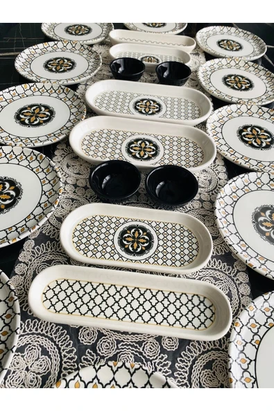 QUEEN  Liva Model 12 Kişilik 22 Parça Kahvaltı Takımı - 2