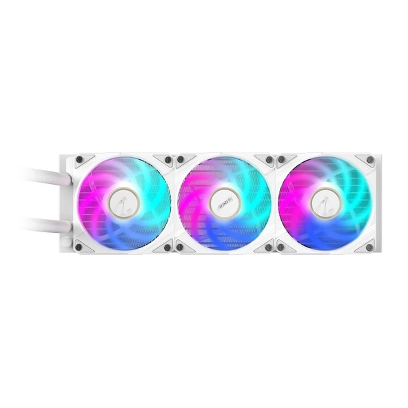 Gigabyte AORUS Waterforce X II 360 ICE ARGB LCD Intel-AMD Uyumlu Beyaz Sıvı Soğutucu - 3