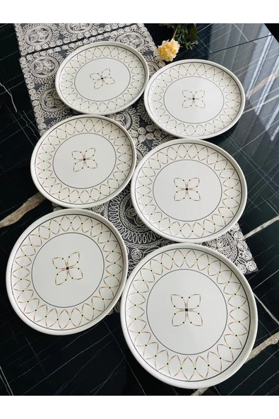 Fein  Gold Elips 6’Lı Servis Tabağı