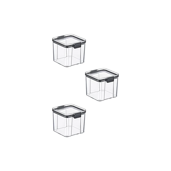 KRD HOME FT-101 ORTA 3LÜ KİLİTLİ SAKLAMA KABI