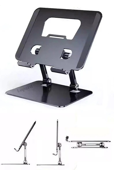 10-13" Tüm Modellere Metal Ayarlı Tablet Laptop Macbook Notebook Yükseltici Tutucu Standı