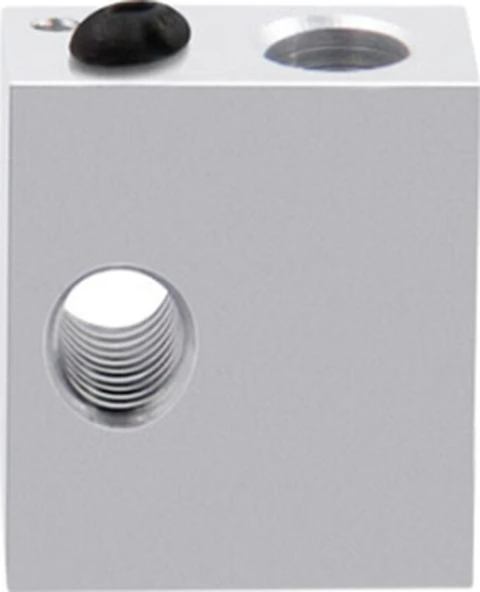 3D Yazıcı MK8 Alüminyum Isıtıcı Blok - 20x20x10mm - 2