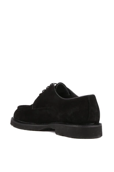 Shoetyle - Siyah Süet Deri Bağcıklı Erkek Günlük Ayakkabı 250-1617 - 4