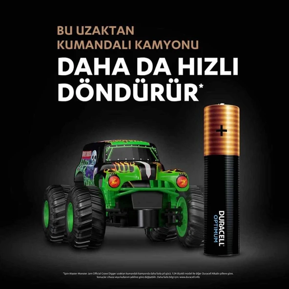 Nessiworld  Duracell 4Lü Optimum AAA Kalem Pil - 4