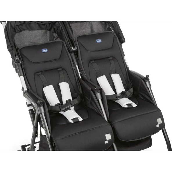 Nessiworld   Chicco Ohlala Twin İkiz Bebek Arabası Black Nigth - 5