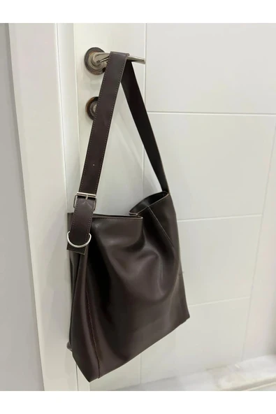 YENİ SEZON KADIN ACI KAHVE DERİ EL KOL VE OMUZ ÇANTASI - 2