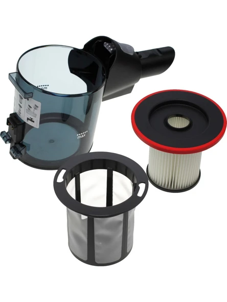 Bosch Unlimited Serie 6 Şarjlı Süpürge Toz Haznesi Kırmızı Filtreli