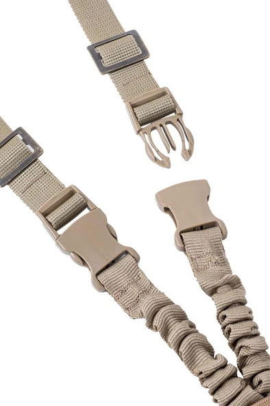 Tüfek Askı Kayışı - Savage - Üç Nokta Yaylı - Tactical - Kum - Resim 2