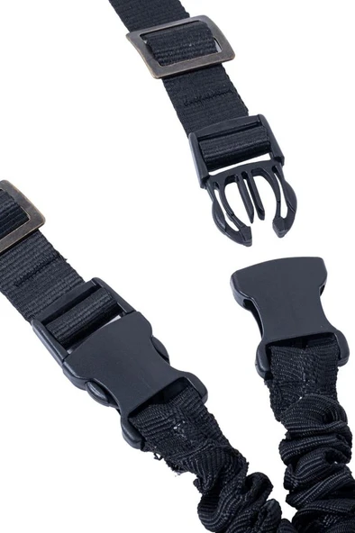 Tüfek Askı Kayışı - Savage - Üç Nokta Yaylı - Tactical - Siyah - Resim 3