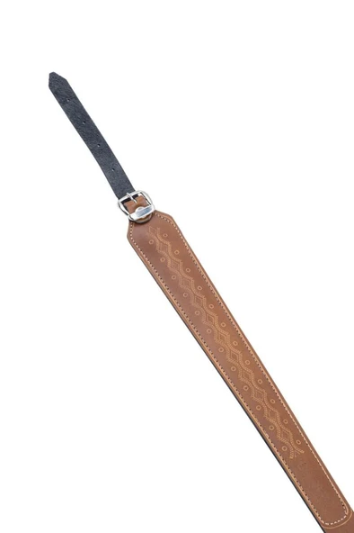 Tüfek Askı Kayışı - Savage - Lüks Deri -Taba - 3