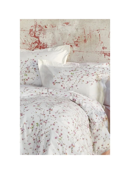 Karaca Home Annata Somon %100 Pamuk Çift Kişilik Nevresim Takımı - Resim 2