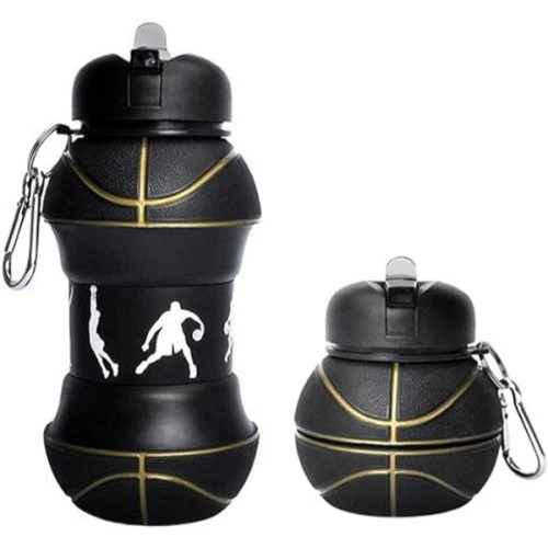 Periboia Basketbol Topu Tasarımlı Akordiyon Su Şişesi - 2