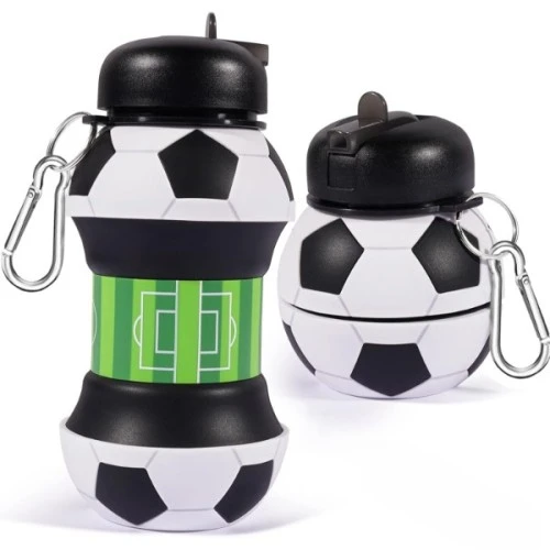 Periboia Futbol Topu Tasarımlı Akordiyon Su Şişesi