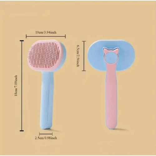 Kedi ve Köpekler İçin Kendini Temizleyen Tüy Fırçası - Resim 4