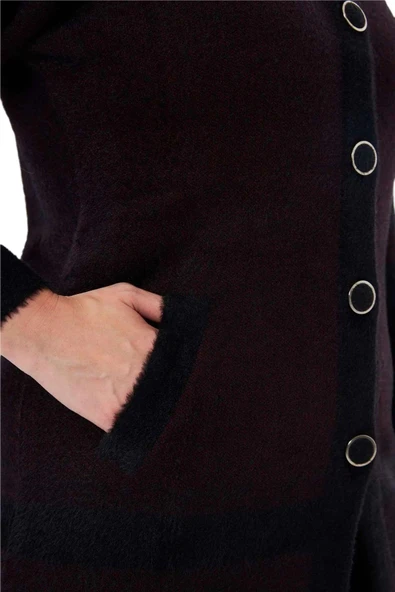 Kadın Tiriko Düğmeli Cepli Hırka 8226 BGL-ST04071 - Resim 11