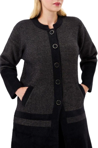 Kadın Tiriko Düğmeli Cepli Hırka 8226 BGL-ST04071 - Resim 8