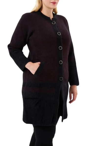 Kadın Tiriko Düğmeli Cepli Hırka 8226 BGL-ST04071 - Resim 7