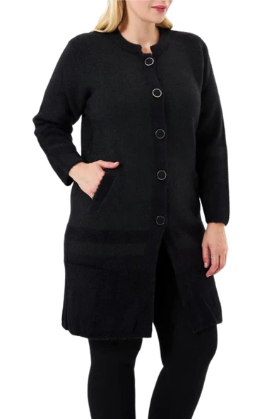 Kadın Tiriko Düğmeli Cepli Hırka 8226 BGL-ST04071 - Resim 6