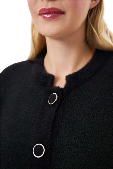 Kadın Tiriko Düğmeli Cepli Hırka 8226 BGL-ST04071 - Resim 10