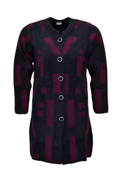 Kadın Tiriko Düğmeli Hırka 8157 BGL-ST04073 - Resim 2