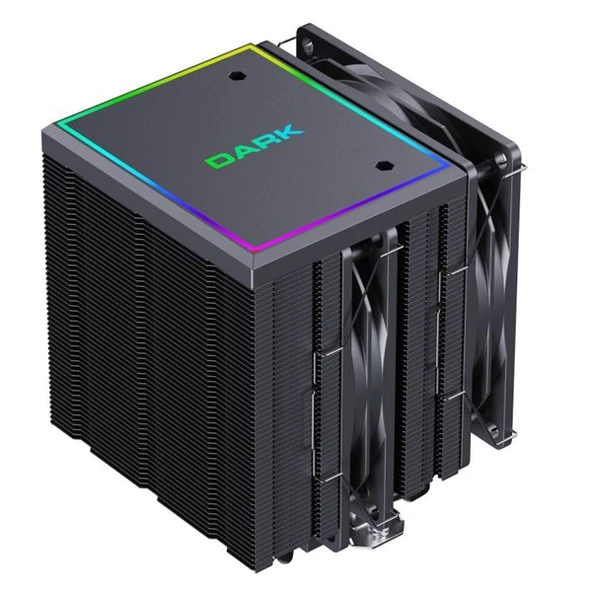 DARK FREEZER PRO X120D DKCCX120D ARGB Hava Soğutmalı AM5-1851p Dual İşlemci Fanı - 9