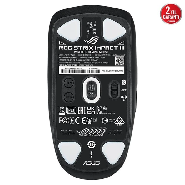 ASUS ROG STRIX IMPACT III 36000dpi KABLOSUZ GAMNG MOUSE - 2