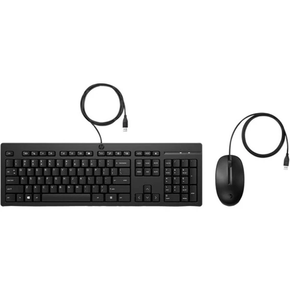 HP 225 286J4AA Klavye-Mouse Set Siyah Usb - 1