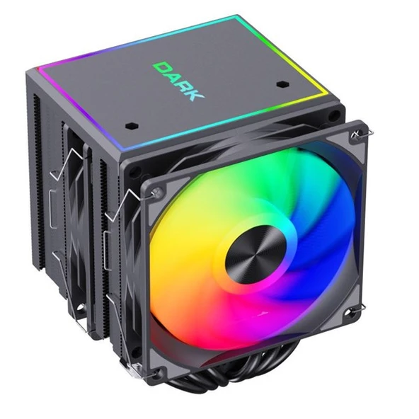 DARK FREEZER PRO X120D DKCCX120D ARGB Hava Soğutmalı AM5-1851p Dual İşlemci Fanı - 8