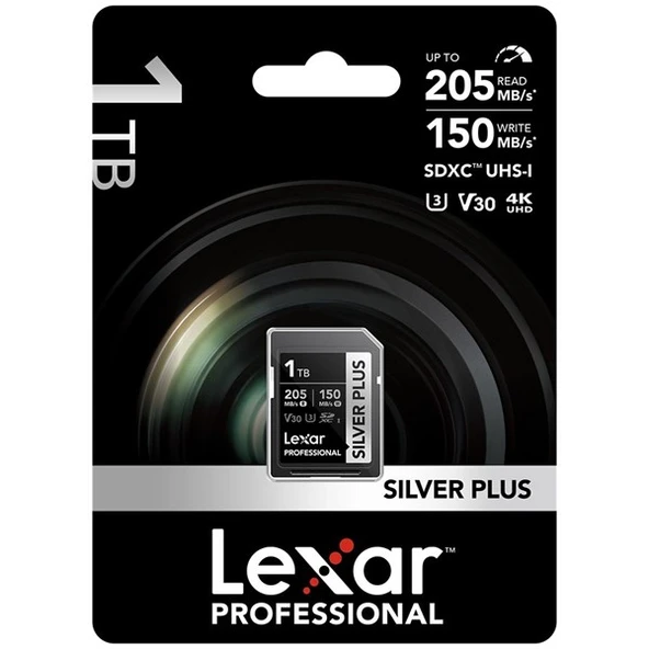 LEXAR 1TB SILVER PLUS LSDSIPL001T-BNNNG SDHC HAFIZA KARTI - Resim 3